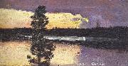 Akseli Gallen-Kallela Sunset painting